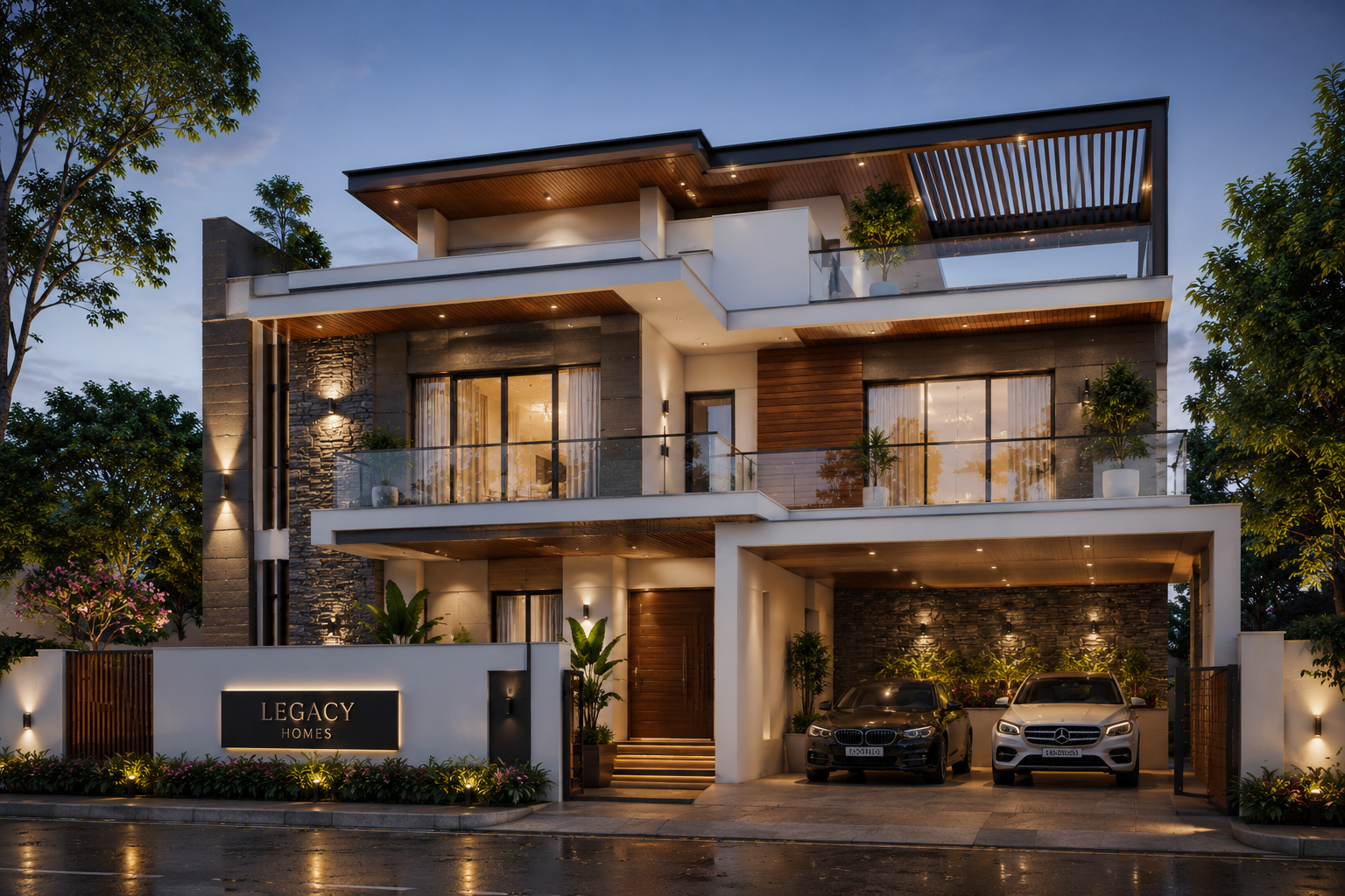Contemporary elevation